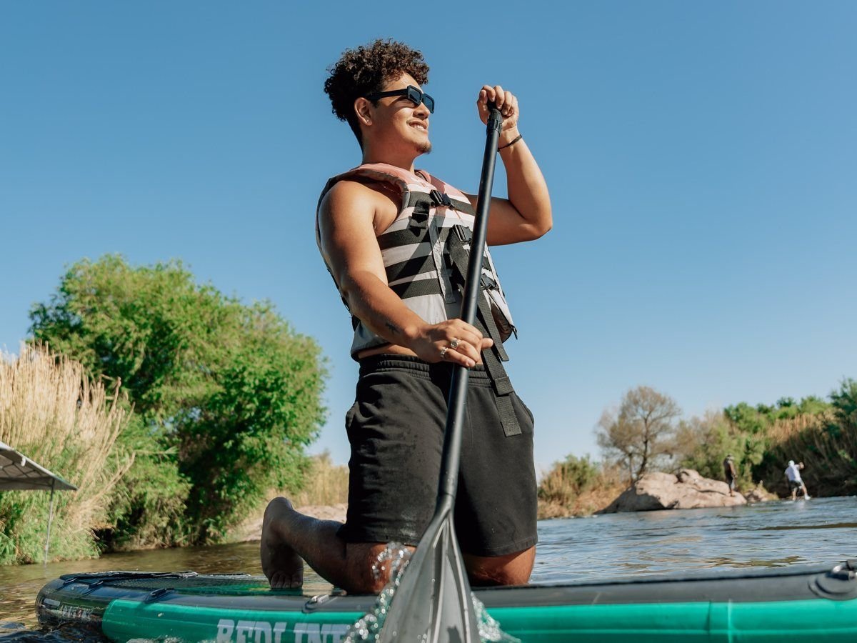 Paddleboarding a Redline board on the Lower Salt River
