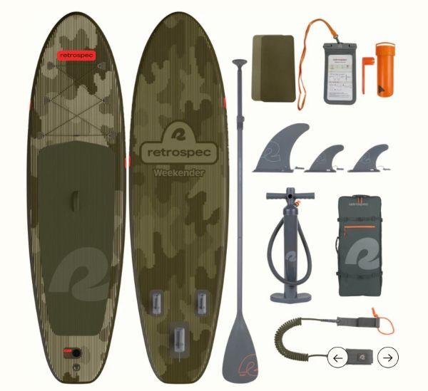 Retrospec Weekender 10’6″ Inflatable Paddle Board