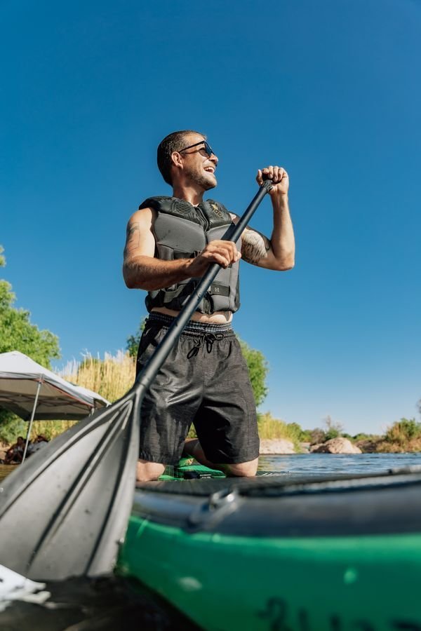 Paddleboards on the water
