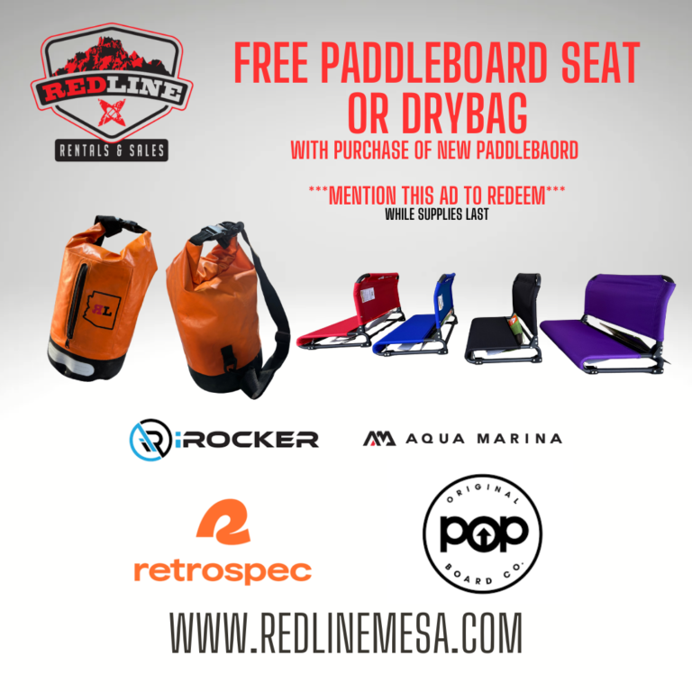 Free dolly or dry bag at Redline arizona
