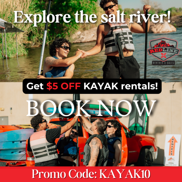 $10 off kayak rentals promo codes mesa mesa arizona salt river saguaro lake canyon lake