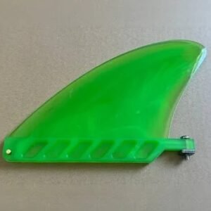 US box flexible silicone river fin for paddle boards, green